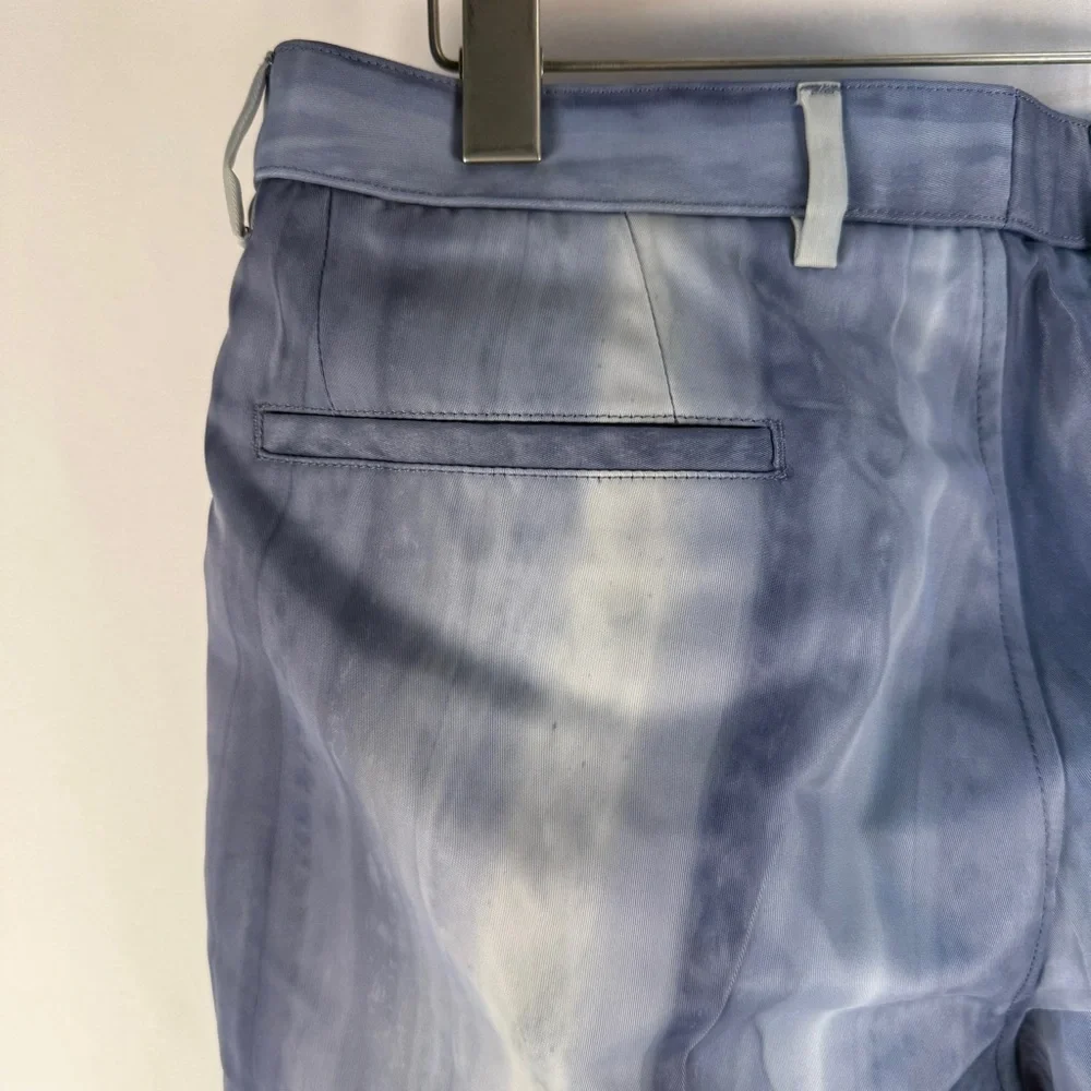 RARE! Calvin Klein Collection Blue Wash Dress Pants, Runway, Wedding, Elegant